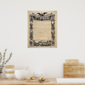 Het document Emancipation Proclamation Print (Keuken)