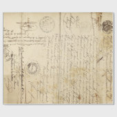 Het document van het manuscript Meubilair ontkoppe Cadeaupapier (Vlak)