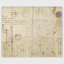 Het document van het manuscript Meubilair ontkoppe