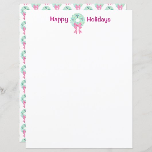 Het document van Kerstmis van de Kroon van (Voorkant / Achterkant)