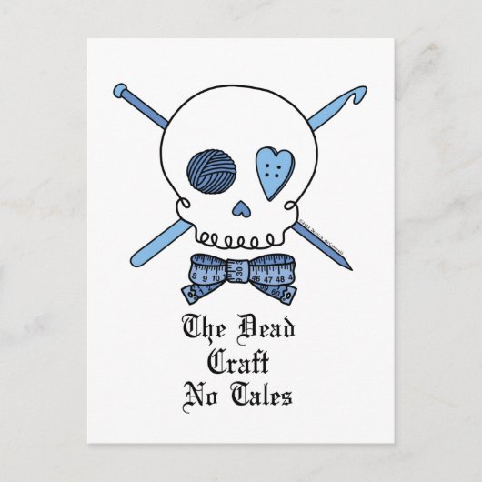 Het dode vaartuig nr. Tales (blauw) Briefkaart (Voorkant)