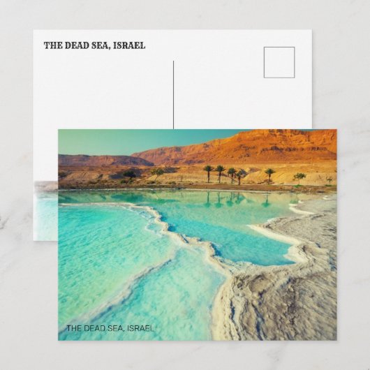 HET DODE ZEE, ISRAEL BRIEFKAART (Voorkant / Achterkant)