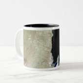 Het dode Zee Tweekleurige Koffiemok (Voorkant links)
