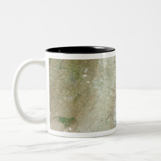 Het dode Zee Tweekleurige Koffiemok (Links)