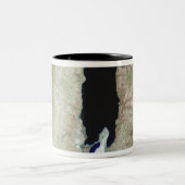 Het dode Zee Tweekleurige Koffiemok (Center)