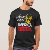 Het dodelijkste virus in Amerika is het mediacanen T-shirt (Voorkant)