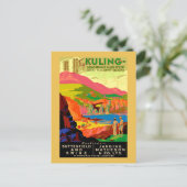 Het doden van Chinese reisposter. Briefkaart (Staand voorkant)