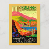 Het doden van  Chinese reisposter. Briefkaart (Voorkant)