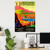 Het doden van  Chinese reisposter. Poster (Thuiskantoor)