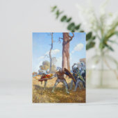 Het doden van Sir Lamorak, 1922 door N.C. Wyeth Briefkaart (Staand voorkant)