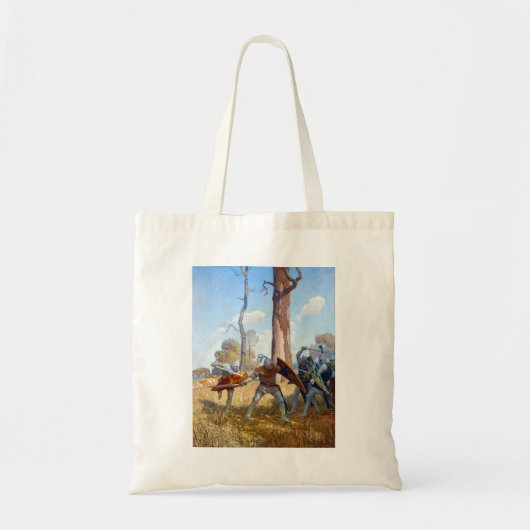Het doden van Sir Lamorak, 1922 door N.C. Wyeth Tote Bag (Voorkant)