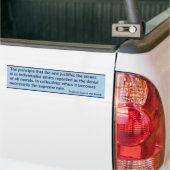 Het Doel Heiligd de Middelen (von Hayek) Bumpersticker (Op Truck)