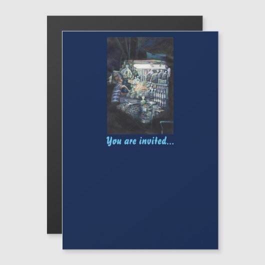 Het doel is bereikt, Singapore Magnetische Uitnodiging (Voorkant / Achterkant)