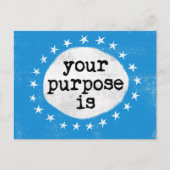 Het doel is: blauw Briefkaart (Voorkant)