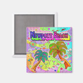 Het Doel Magnet van de Vacatie van het Kaartstrand (Voorkant / Achterkant)