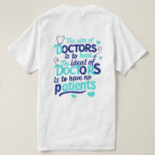 Het doel van artsen T-shirt (Design achterkant)
