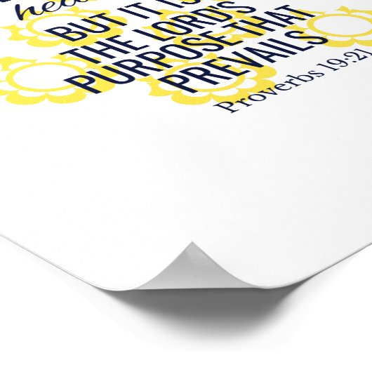 Het doel van de Heer prevaleert boven Poster (Hoek)