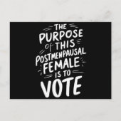 Het doel van deze post menopauzale Harris Walz Briefkaart (Voorkant)