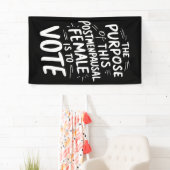 Het doel van dit postmenopauzale Harris Walz Spandoek (Insitu)
