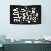 Het doel van dit postmenopauzale Harris Walz Spandoek (Beurs)