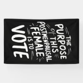Het doel van dit postmenopauzale Harris Walz Spandoek (Horizontaal)