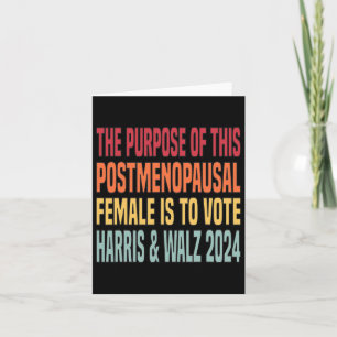 Het doel van dit postmenopauzale Vrouw Harri Kaart