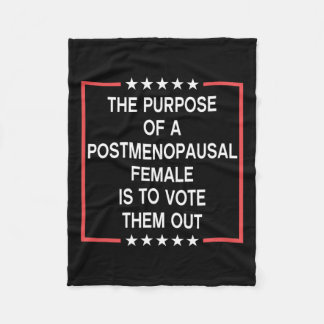 Het doel van een postmenopauzaal Vrouw is stemmen Fleece Deken