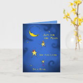 Het Doel van gelukwensen voor de Maan Kaart (Gele Bloem)