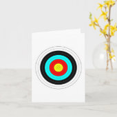 Het Doel van het boogschieten Kaart (Gele Bloem)