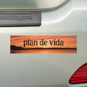 Het doel van het leven Volg je doelplan de vida Bumpersticker (Op auto)