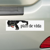 Het doel van het leven Volg je doelplan de vida Bumpersticker (Op auto)