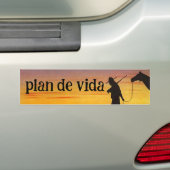 Het doel van het leven Volg je doelplan de vida Bumpersticker (Op auto)