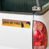 Het doel van het leven Volg je doelplan de vida Bumpersticker (Op Truck)
