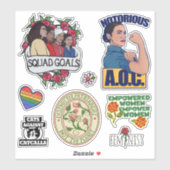 Het doelpuntenpakket van de selectie sticker (Vel)