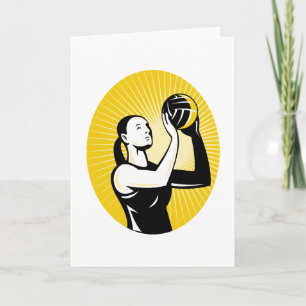 het doelspruit van de netballspeler het kaart