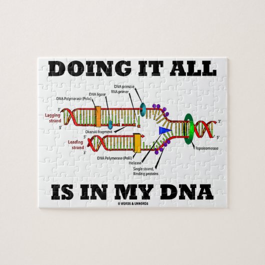Het doen van alles zit in mijn DNA (DNA-replicatie Legpuzzel (Horizontaal)