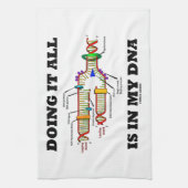 Het doen van alles zit in mijn DNA (DNA-replicatie Theedoek (Verticaal)