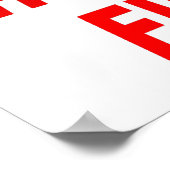 Het doen van stoute dingen Funny Poster (Hoek)