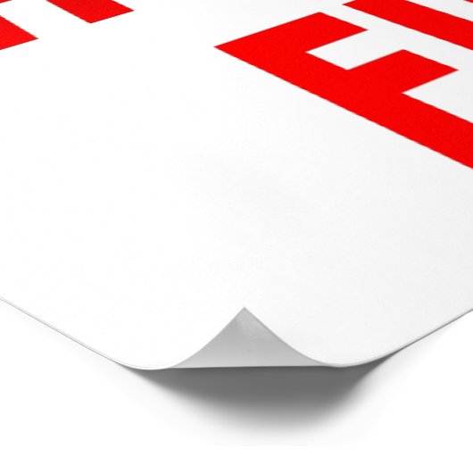 Het doen van stoute dingen Funny Poster (Hoek)