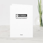 Het Doen van Whatcha? - Spatie binnen Wenskaart Kaart (Achterkant)