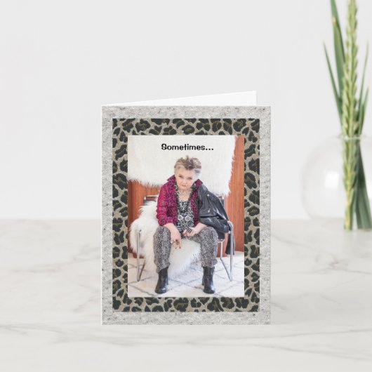 Het doet alsof het normaal is, maar het koor kaart (Voorkant)