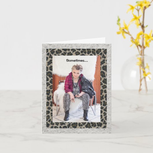 Het doet alsof het normaal is, maar het koor kaart (Gele Bloem)