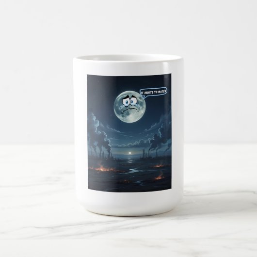 Het doet pijn om te kijken - als de maan Mok zou k (Center)