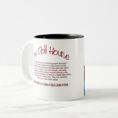Het Doll House Tweekleurige Koffiemok (Voorkant links)