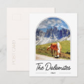 Het Dolomietengebergte Italië Briefkaart (Voorkant / Achterkant)