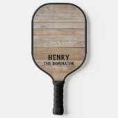 Het dominante hout pickleball paddle (Achterkant)