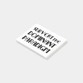 het dominante paradigma ondermijnen post-it® notes (Schuin)