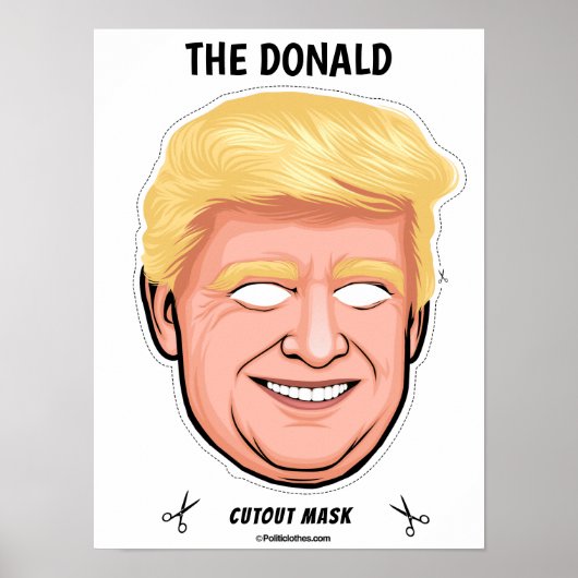 Het Donald Halloween Masker Poster (Voorkant)
