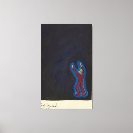 Het donker  canvas afdruk (Voorkant)