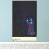 Het donker canvas afdruk (Insitu (Houten vloer))